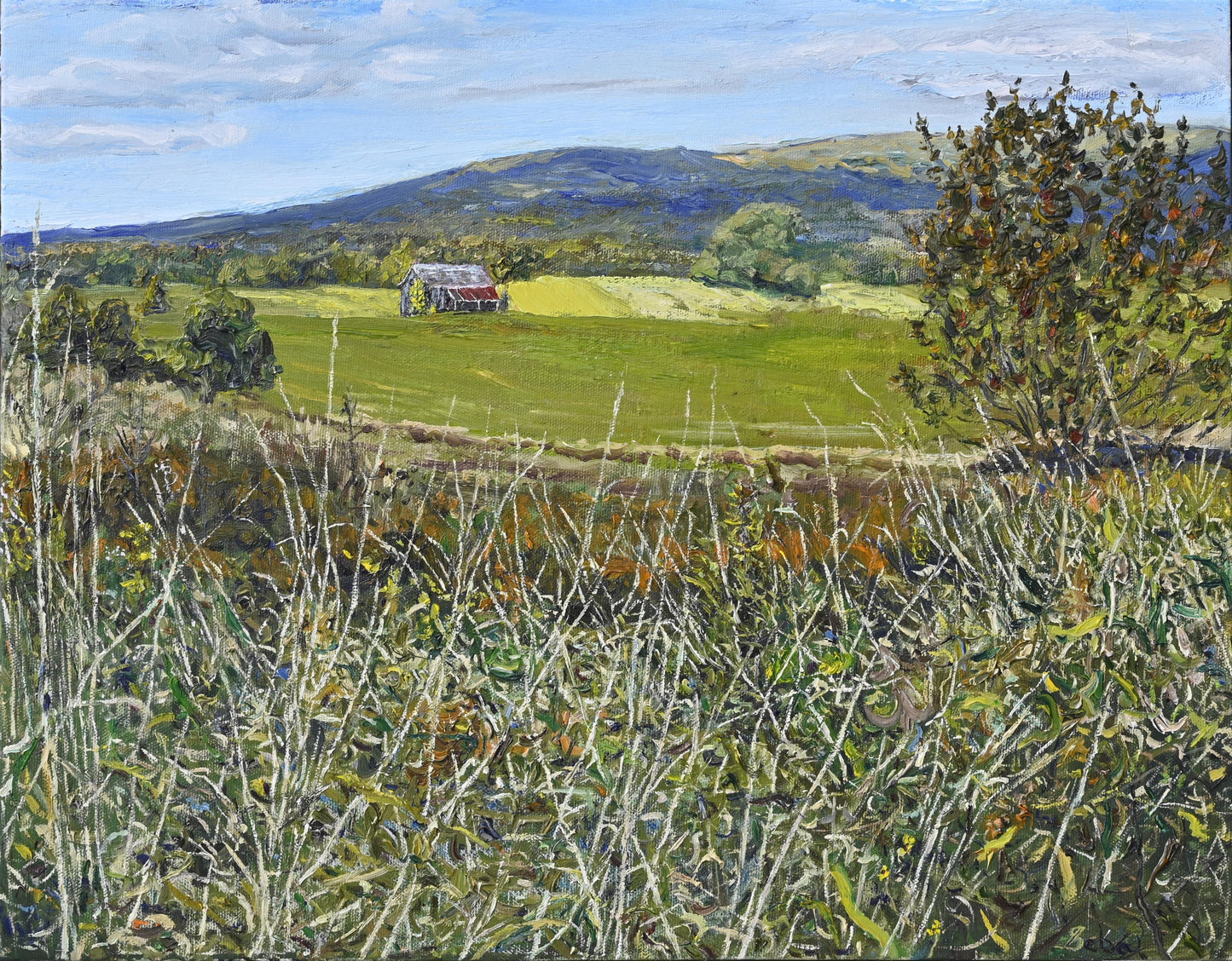 La grange et le chêne