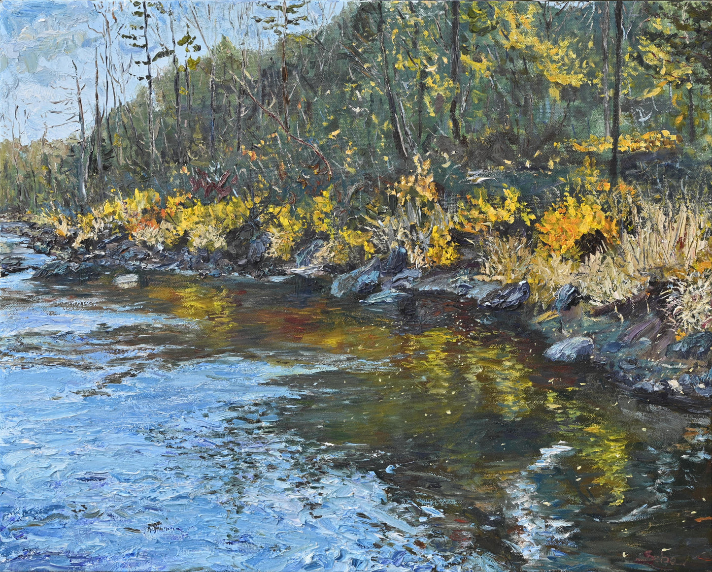 L'automne au bord de la rivière