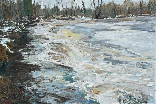 Banc de glace au virage